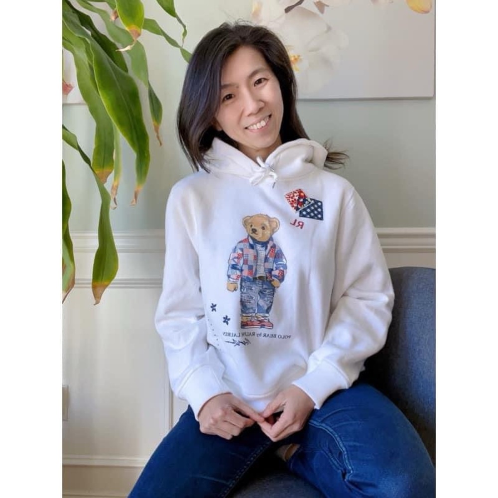 Ralph Lauren polo women fleece bear hoodies
